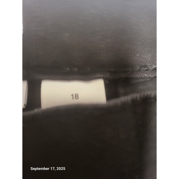 Liz Claiborne Women’s Plus Size 18 Mid-Rise Jeans Black Wide Leg Pants - Picture 5 of 10